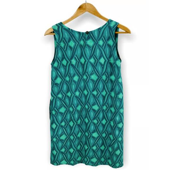 Rainbow Jo Dress Green Geo Print Boho Style Small - Picture 3 of 7